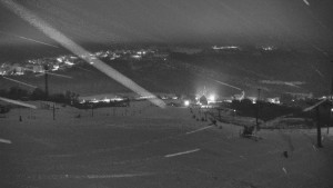 Skiareál Hlubočky - Horní část sjezdovky skiareálu Hlubočky - 1.1.2026 v 04:40