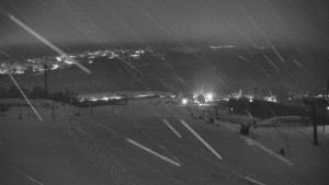 Skiareál Hlubočky - Horní část sjezdovky skiareálu Hlubočky - 1.1.2026 v 04:55