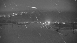 Skiareál Hlubočky - Horní část sjezdovky skiareálu Hlubočky - 1.1.2026 v 05:15