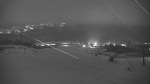 Skiareál Hlubočky - Horní část sjezdovky skiareálu Hlubočky - 1.1.2026 v 06:05