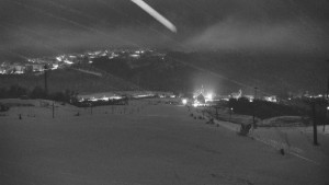 Skiareál Hlubočky - Horní část sjezdovky skiareálu Hlubočky - 1.1.2026 v 06:10