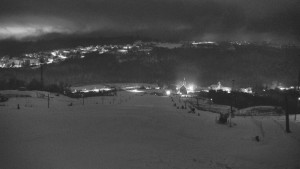 Skiareál Hlubočky - Horní část sjezdovky skiareálu Hlubočky - 1.1.2026 v 06:45