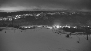 Skiareál Hlubočky - Horní část sjezdovky skiareálu Hlubočky - 1.1.2026 v 07:00