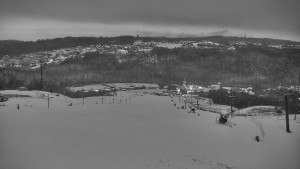 Skiareál Hlubočky - Horní část sjezdovky skiareálu Hlubočky - 1.1.2026 v 07:20