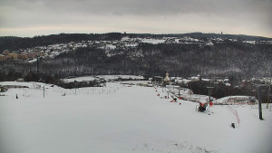 Skiareál Hlubočky - Horní část sjezdovky skiareálu Hlubočky - 1.1.2026 v 09:40