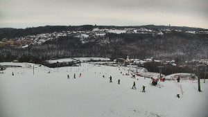 Skiareál Hlubočky - Horní část sjezdovky skiareálu Hlubočky - 1.1.2026 v 10:10