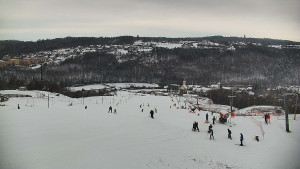 Skiareál Hlubočky - Horní část sjezdovky skiareálu Hlubočky - 1.1.2026 v 10:15