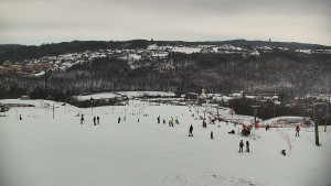 Skiareál Hlubočky - Horní část sjezdovky skiareálu Hlubočky - 1.1.2026 v 10:30