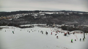 Skiareál Hlubočky - Horní část sjezdovky skiareálu Hlubočky - 1.1.2026 v 10:40