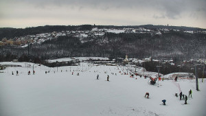 Skiareál Hlubočky - Horní část sjezdovky skiareálu Hlubočky - 1.1.2026 v 10:55