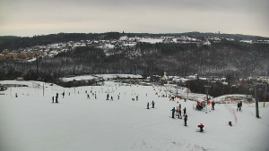 Skiareál Hlubočky - Horní část sjezdovky skiareálu Hlubočky - 1.1.2026 v 11:20