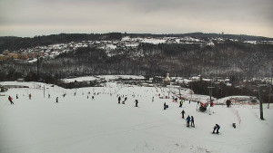 Skiareál Hlubočky - Horní část sjezdovky skiareálu Hlubočky - 1.1.2026 v 11:35
