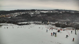 Skiareál Hlubočky - Horní část sjezdovky skiareálu Hlubočky - 1.1.2026 v 12:00
