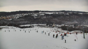 Skiareál Hlubočky - Horní část sjezdovky skiareálu Hlubočky - 1.1.2026 v 13:30