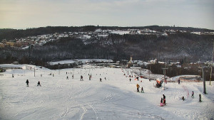 Skiareál Hlubočky - Horní část sjezdovky skiareálu Hlubočky - 1.1.2026 v 14:20