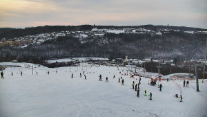 Skiareál Hlubočky - Horní část sjezdovky skiareálu Hlubočky - 1.1.2026 v 15:20