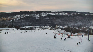 Skiareál Hlubočky - Horní část sjezdovky skiareálu Hlubočky - 1.1.2026 v 15:25