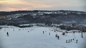 Skiareál Hlubočky - Horní část sjezdovky skiareálu Hlubočky - 1.1.2026 v 15:50