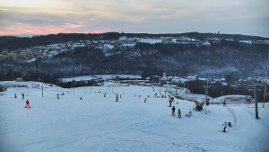 Skiareál Hlubočky - Horní část sjezdovky skiareálu Hlubočky - 1.1.2026 v 16:05