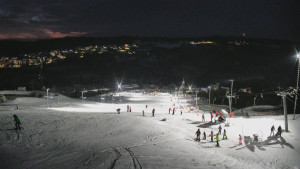 Skiareál Hlubočky - Horní část sjezdovky skiareálu Hlubočky - 1.1.2026 v 17:05