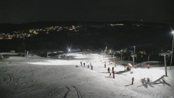 Horní část sjezdovky skiareálu Hlubočky