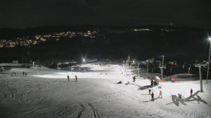 Skiareál Hlubočky - Horní část sjezdovky skiareálu Hlubočky - 1.1.2026 v 18:00