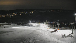 Horní část sjezdovky skiareálu Hlubočky