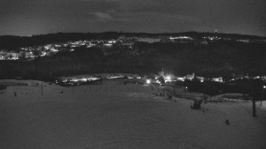 Skiareál Hlubočky - Horní část sjezdovky skiareálu Hlubočky - 2.1.2026 v 04:40