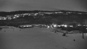 Skiareál Hlubočky - Horní část sjezdovky skiareálu Hlubočky - 2.1.2026 v 06:55