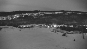 Skiareál Hlubočky - Horní část sjezdovky skiareálu Hlubočky - 2.1.2026 v 07:00