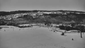 Skiareál Hlubočky - Horní část sjezdovky skiareálu Hlubočky - 2.1.2026 v 07:15