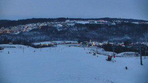 Skiareál Hlubočky - Horní část sjezdovky skiareálu Hlubočky - 2.1.2026 v 07:20