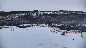 Skiareál Hlubočky - Horní část sjezdovky skiareálu Hlubočky - 2.1.2026 v 08:00