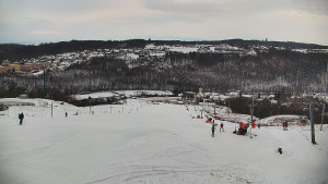 Skiareál Hlubočky - Horní část sjezdovky skiareálu Hlubočky - 2.1.2026 v 08:30