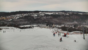 Skiareál Hlubočky - Horní část sjezdovky skiareálu Hlubočky - 2.1.2026 v 08:35