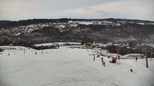 Skiareál Hlubočky - Horní část sjezdovky skiareálu Hlubočky - 2.1.2026 v 08:40
