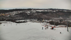 Horní část sjezdovky skiareálu Hlubočky