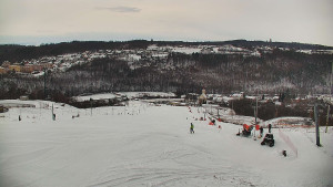 Skiareál Hlubočky - Horní část sjezdovky skiareálu Hlubočky - 2.1.2026 v 09:00