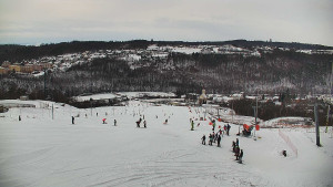 Skiareál Hlubočky - Horní část sjezdovky skiareálu Hlubočky - 2.1.2026 v 09:10