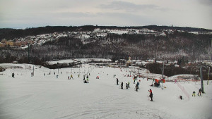 Skiareál Hlubočky - Horní část sjezdovky skiareálu Hlubočky - 2.1.2026 v 09:15