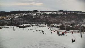 Skiareál Hlubočky - Horní část sjezdovky skiareálu Hlubočky - 2.1.2026 v 09:20