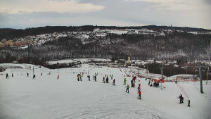 Skiareál Hlubočky - Horní část sjezdovky skiareálu Hlubočky - 2.1.2026 v 09:25