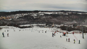 Skiareál Hlubočky - Horní část sjezdovky skiareálu Hlubočky - 2.1.2026 v 10:15