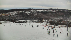 Skiareál Hlubočky - Horní část sjezdovky skiareálu Hlubočky - 2.1.2026 v 10:40