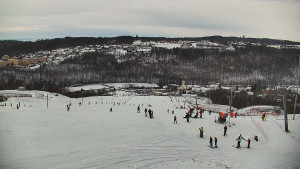 Skiareál Hlubočky - Horní část sjezdovky skiareálu Hlubočky - 2.1.2026 v 10:50