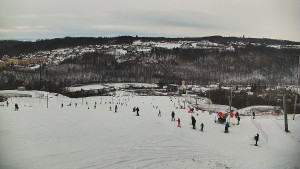 Skiareál Hlubočky - Horní část sjezdovky skiareálu Hlubočky - 2.1.2026 v 10:55