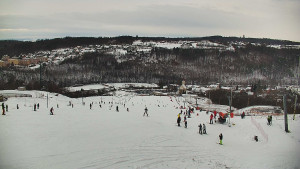 Skiareál Hlubočky - Horní část sjezdovky skiareálu Hlubočky - 2.1.2026 v 11:00