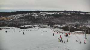 Skiareál Hlubočky - Horní část sjezdovky skiareálu Hlubočky - 2.1.2026 v 11:25