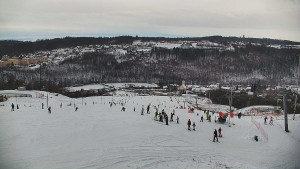 Skiareál Hlubočky - Horní část sjezdovky skiareálu Hlubočky - 2.1.2026 v 11:45