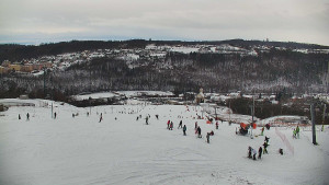 Skiareál Hlubočky - Horní část sjezdovky skiareálu Hlubočky - 2.1.2026 v 11:50